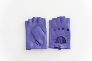 Жіночі шкіряні рукавички без пальців “Violet Style”